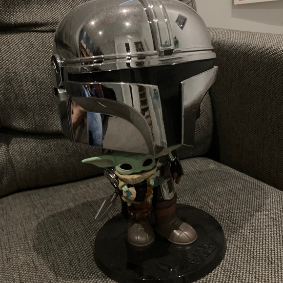 POP! Toys Mandalorian W Baby Yoda Bobblehead Figure Poshmark